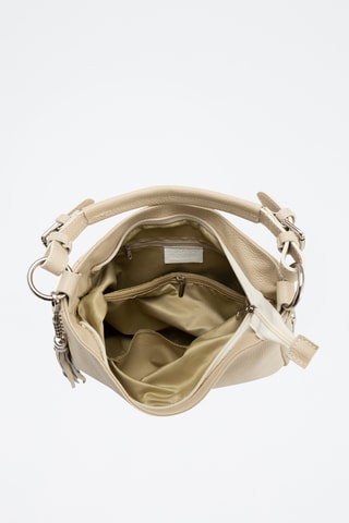 Borsa a spalla in pelle Monate - Beige