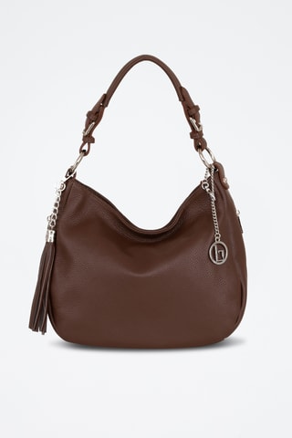 Borsa a spalla in pelle Monate - Marrone