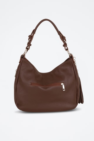 Borsa a spalla in pelle Monate - Marrone