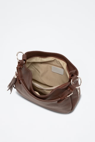 Borsa a spalla in pelle Monate - Marrone