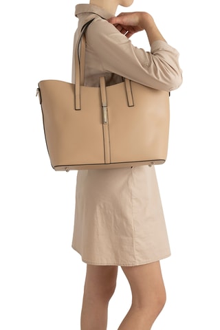 Borsa a mano in pelle Parma - Beige
