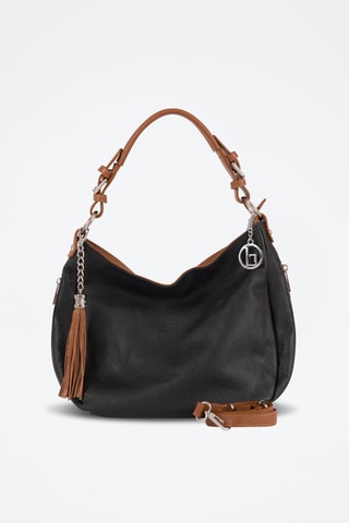 Borsa a mano in pelle Garga - Marrone e nero