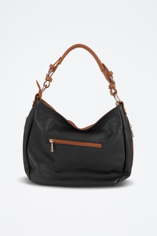 Borsa a mano in pelle Garga - Marrone e nero