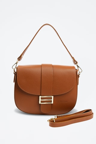 Borsa a mano in pelle Sangro - Marrone