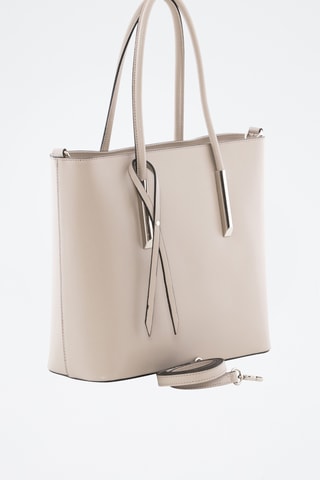 Borsa a mano in pelle Mallero - Taupe