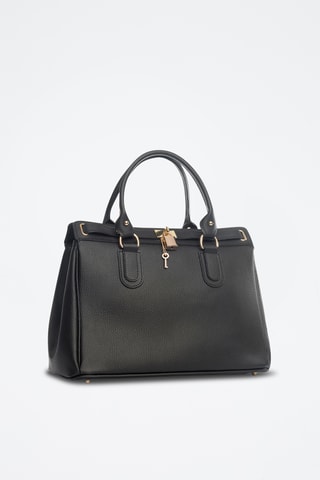 Borsa a mano in pelle Nure - Nero