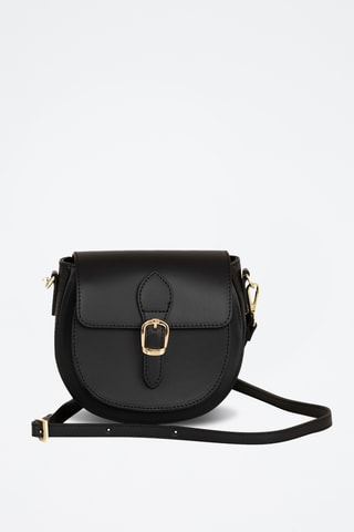 Sac bandoulière en cuir Accesa - Noir