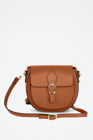 Sac bandoulière en cuir Accesa - Marron