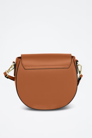 Sac bandoulière en cuir Accesa - Marron