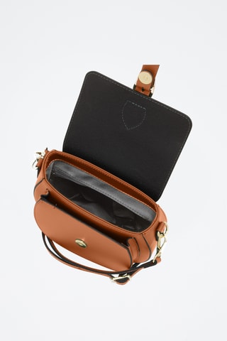 Sac bandoulière en cuir Accesa - Marron