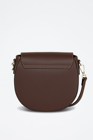 Sac bandoulière en cuir Accesa - Marron
