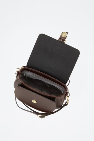 Sac bandoulière en cuir Accesa - Marron