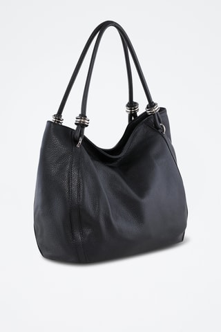 Shopping bag in pelle Merula - Nero