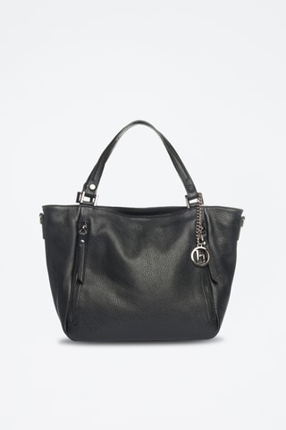 Sac bandoulière en cuir Alserio - Noir