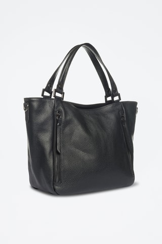 Sac bandoulière en cuir Alserio - Noir