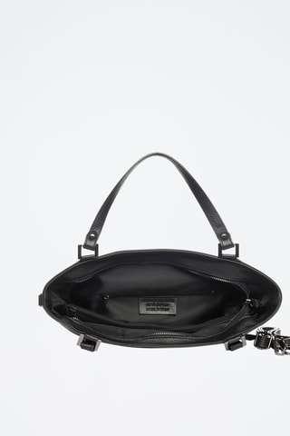 Sac bandoulière en cuir Alserio - Noir