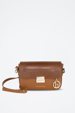 Sac bandoulière en cuir Nicito - Marron