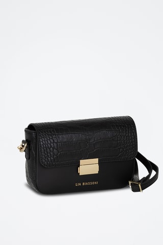 Sac bandoulière en cuir Nicito - Noir