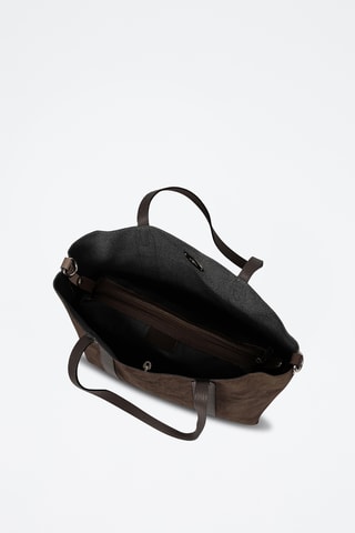 Borsa a spalla in pelle Bersezio - Marrone