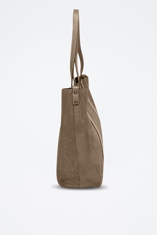 Borsa a spalla in pelle Bersezio - Taupe