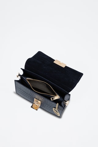 Borsa a spalla in pelle Velletri - Navy