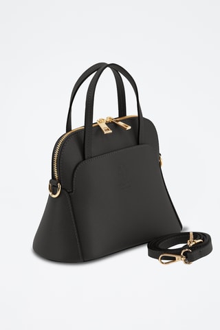 Borsa a mano in pelle Bozzone - Nero