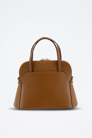 Borsa a mano in pelle Bozzone - Marrone