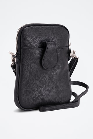 Sac bandoulière en cuir Paglia - Noir