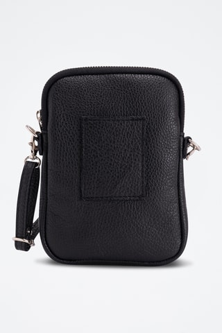 Sac bandoulière en cuir Paglia - Noir