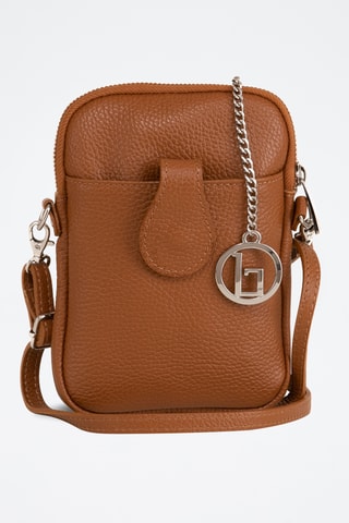 Sac bandoulière en cuir Paglia - Marron