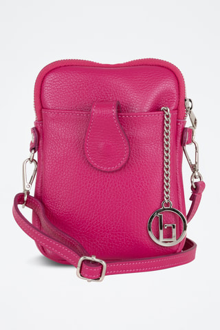 Sac bandoulière en cuir Paglia - Rose