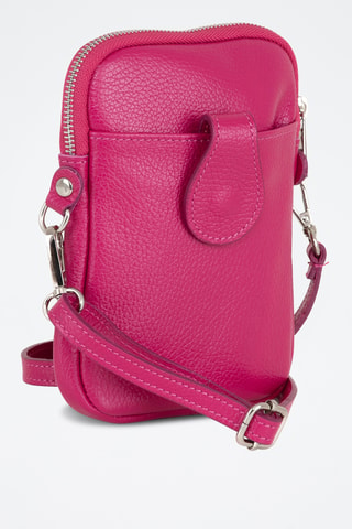 Sac bandoulière en cuir Paglia - Rose