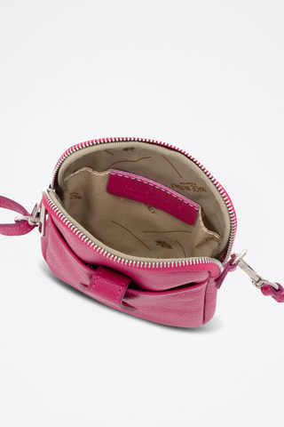 Sac bandoulière en cuir Paglia - Rose