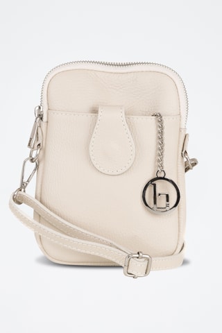 Sac bandoulière en cuir Paglia - Beige
