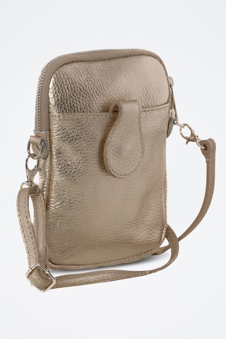 Sac bandoulière en cuir Paglia - Gris