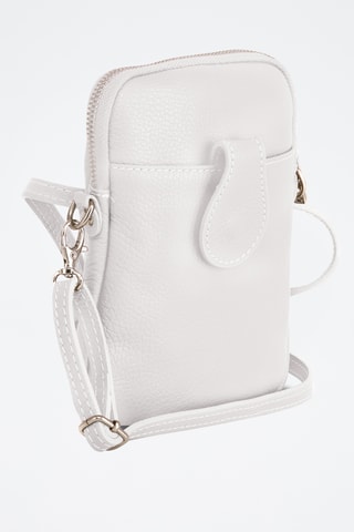 Sac bandoulière en cuir Paglia - Blanc