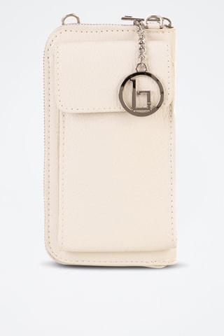 Sac bandoulière en cuir Cerca - Beige