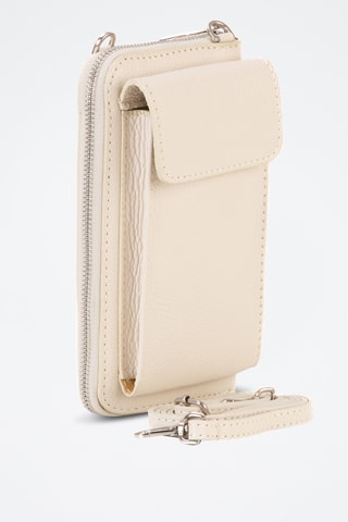 Sac bandoulière en cuir Cerca - Beige