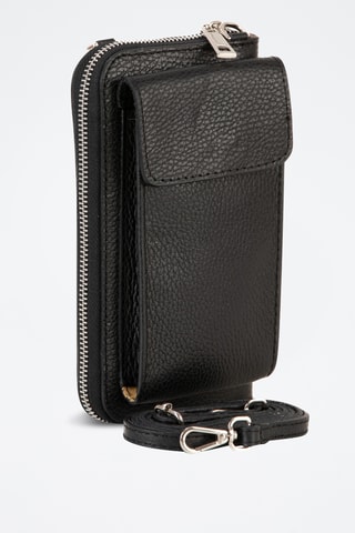 Sac bandoulière en cuir Cerca - Noir