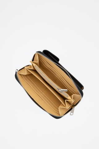 Sac bandoulière en cuir Cerca - Noir
