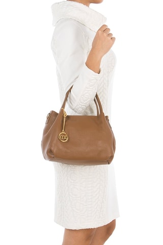 Borsa a mano in pelle - Marrone