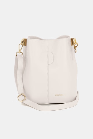 Sac seau en cuir Vepra - Beige
