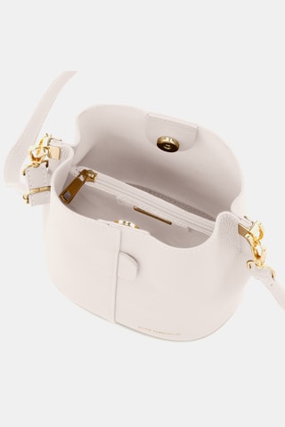 Sac seau en cuir Vepra - Beige