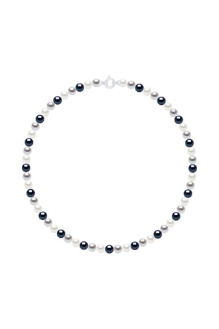 Collar - Oro blanco y perlas cultivadas de agua dulce