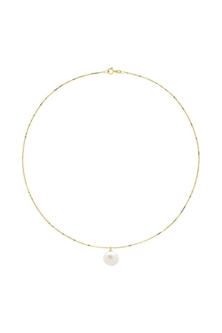 Collar - Oro amarillo y perla cultivada de agua dulce