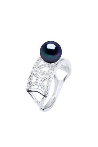 Anillo - Plata y perla cultivada de agua dulce