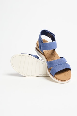 Sandales compensées - Bleu cobalt