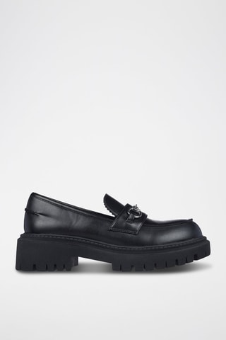 Mocassins à talons Modern Rugged - Noir