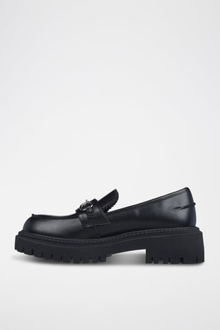 Mocassins à talons Modern Rugged - Noir