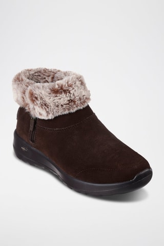 Bottines fourrées en cuir On-The-Go Joy - Marron